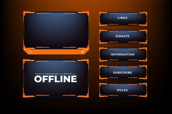 Download Streaming Overlay Screen Frame Vector - Frame Collection