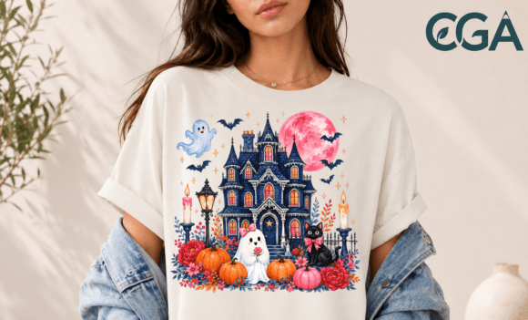 Download Haunted House Cute Ghost Halloween PNG - Halloween png Collection