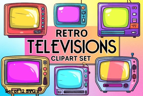 Download Retro Television Sets Clipart Set - Premium Resources